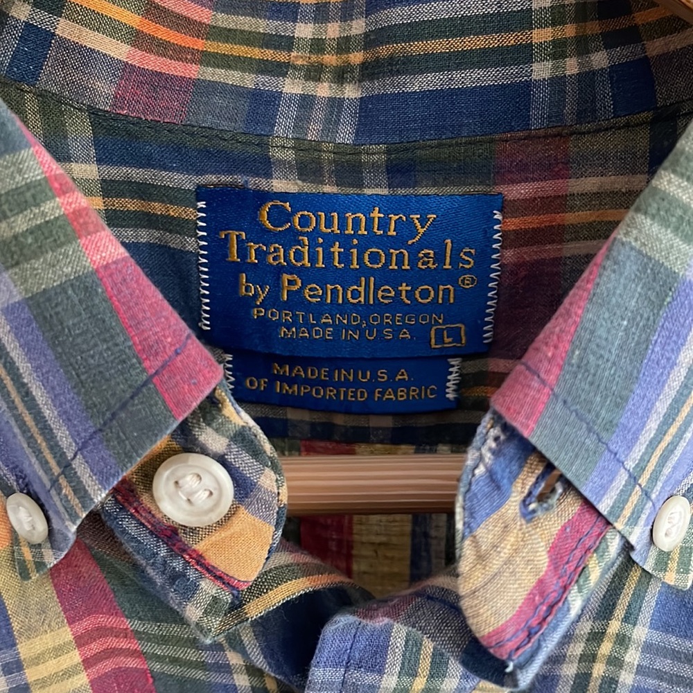 Pendleton Made in USA Short Sleeve Button Down Shirt - Picture 3 of 4